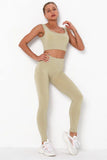 Beige 2 Piece Yoga Set.