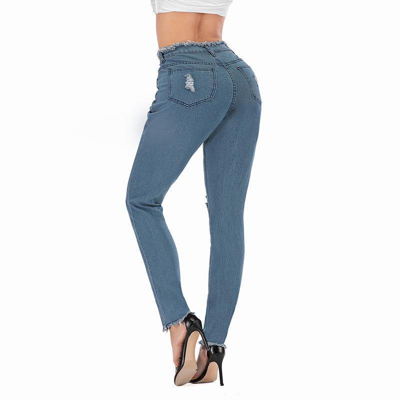 High Waist Skinny Stretch Jeans - The Woman Concept