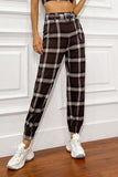 belt and buckle plaid pants.