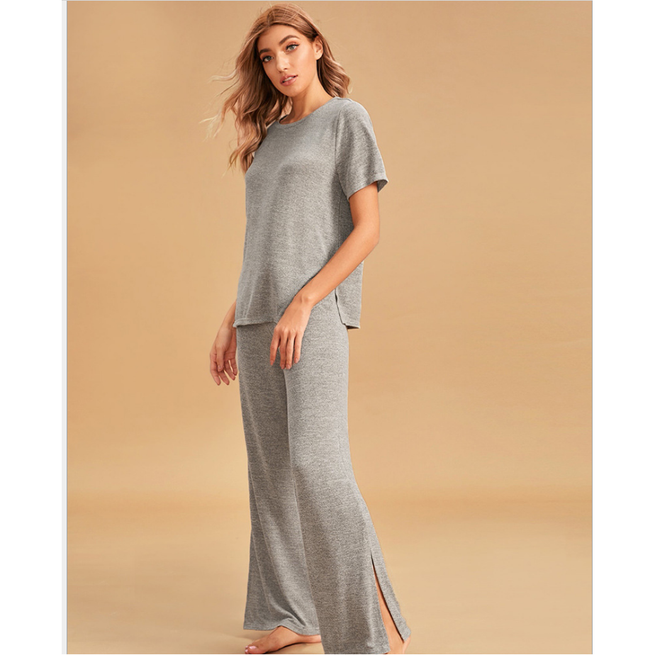 long sleeve lounge home wear - The Woman Concept