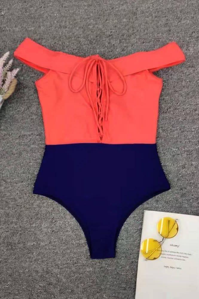 One Piece red and blue - The Woman Concept