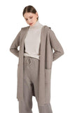 Hooded Sweater Pocket Cardigan - The Woman Concept