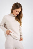 Long Sleeve Suit Pocket Knitted Sweater