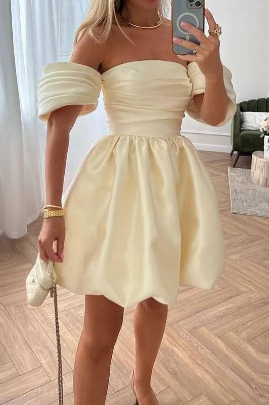 Feifei sleeve tube top fashion pleated dress - Image 5