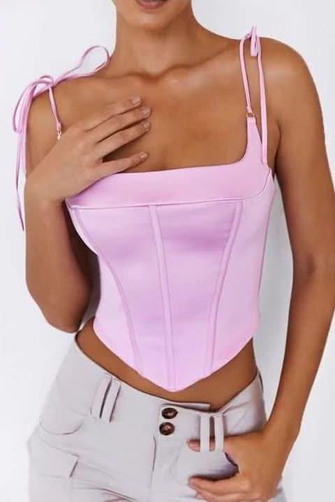 American fishbone strapless top - Front View