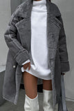 Furry Suede long Coat