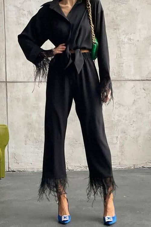 Fashion casual cropped suit - Image 4