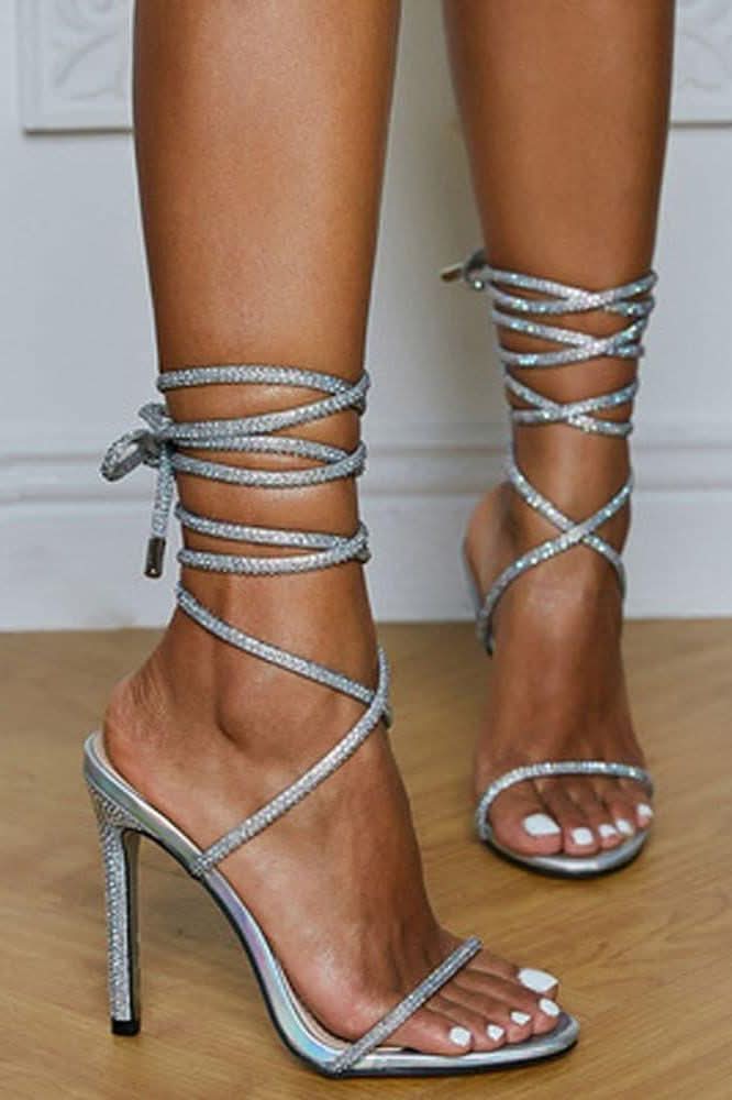 Diamond High Heels Summer Stiletto Sandals