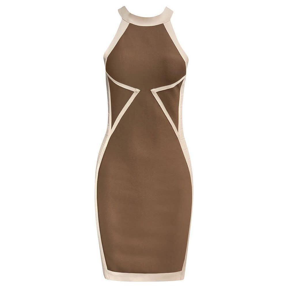 Color stickers slim fit sleeveless dress - Image 5