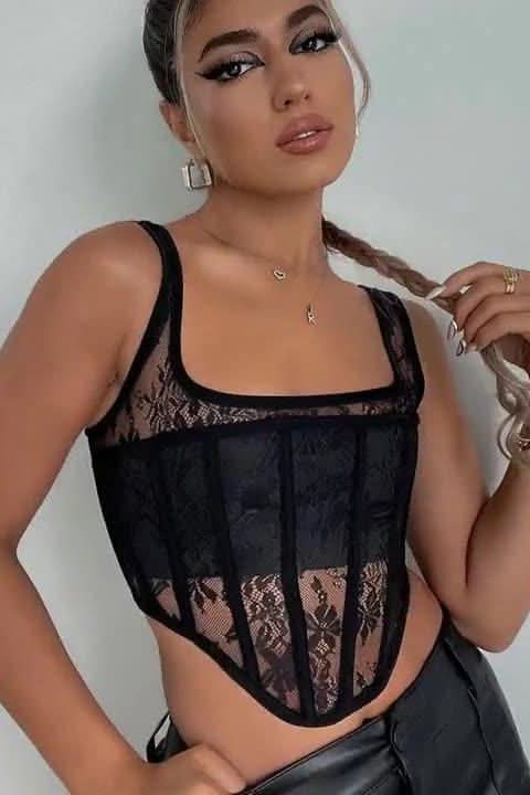 Slim vest top - Front View