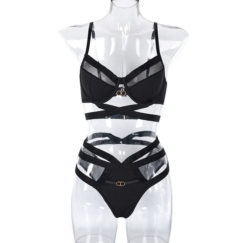 Black splicing underwear - Image 6