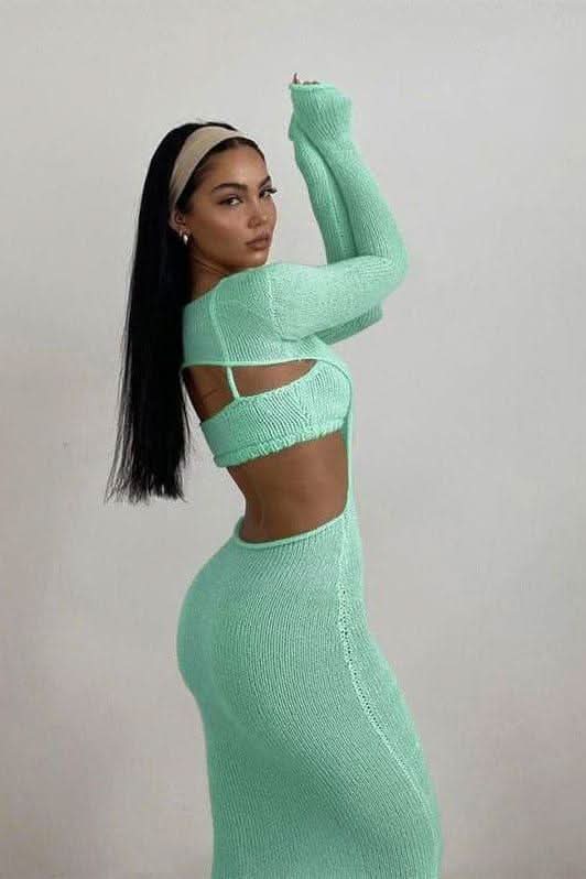 Long-sleeved two-piece dress - Image 5