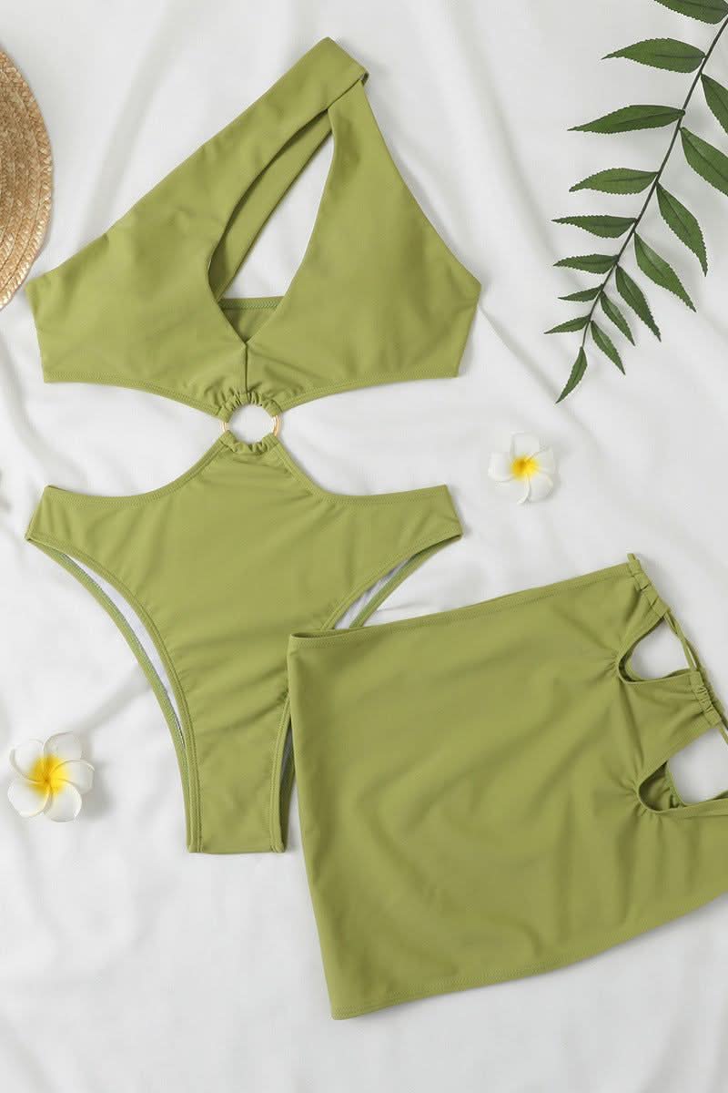 Metal Circle loose skirt Two-piece Swimsuit - Detail