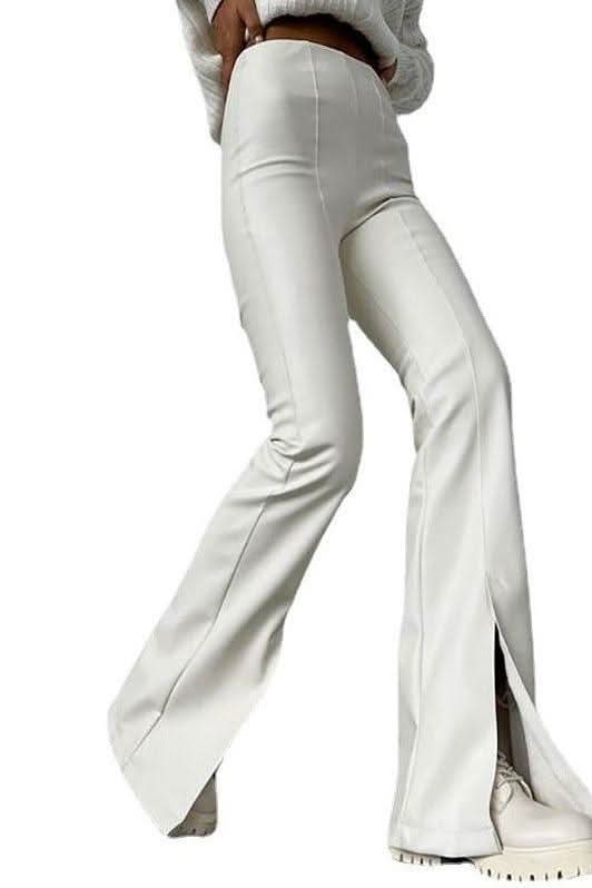 PU leather slim leather pants - Image 5