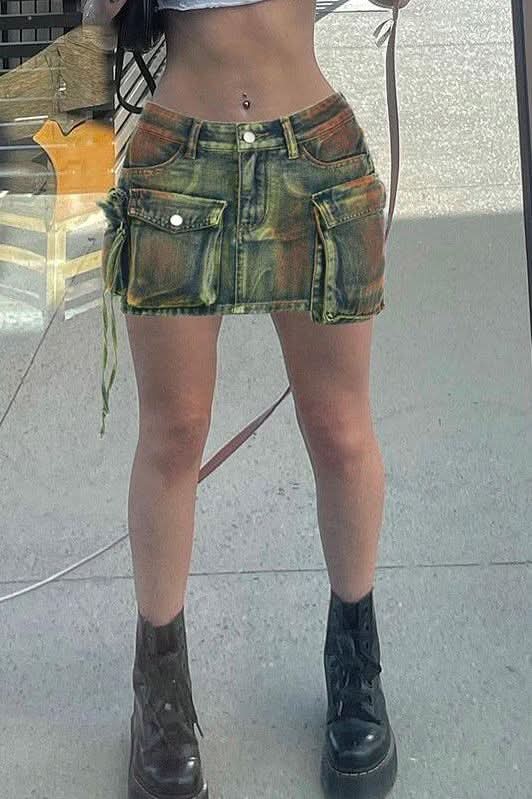 Old Tooling Pocket Denim Skirt - Image 4