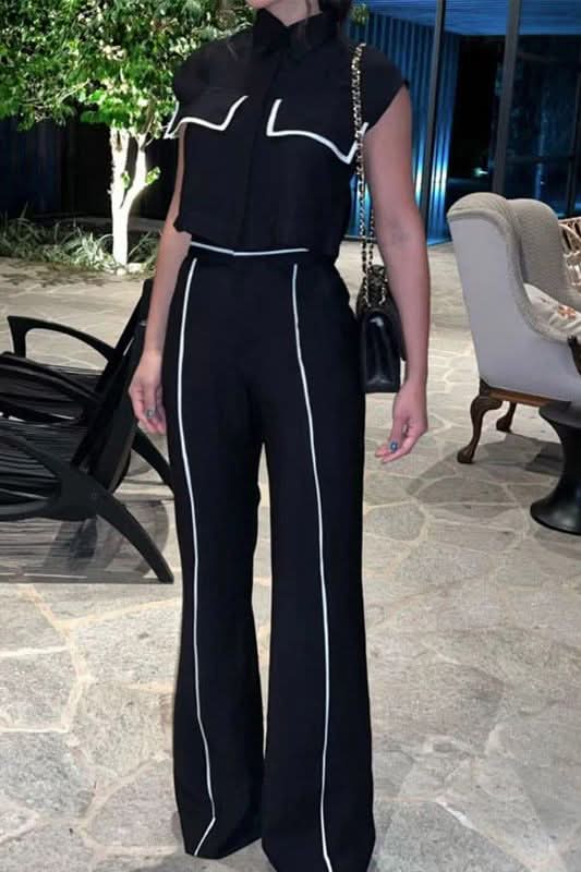 Casual suit of shirt with pockets and pants. - Image 5