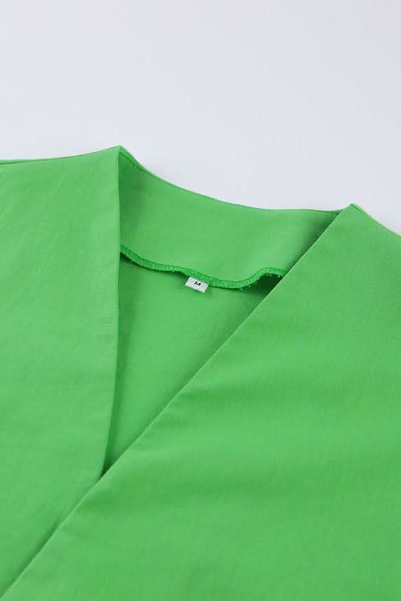 Cotton linen short-sleeved two-piece suit - Image 6
