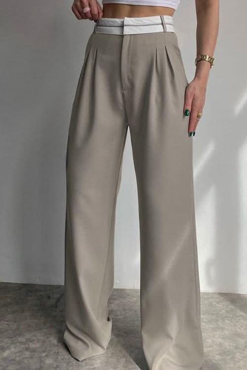 Casual mopping pants - Front View