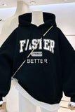 Thickened Letter Hoodie