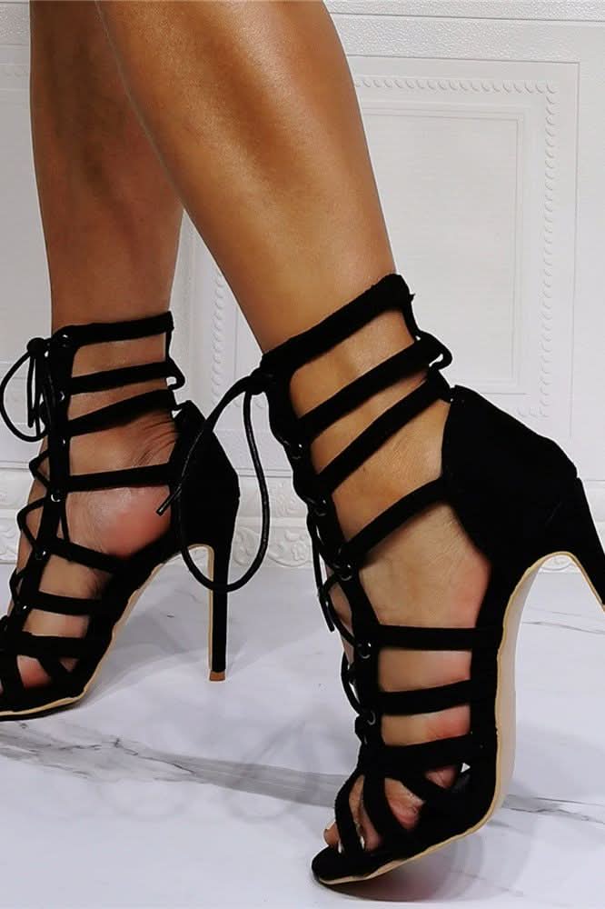 High-heeled sandals with stiletto strap - Image 4