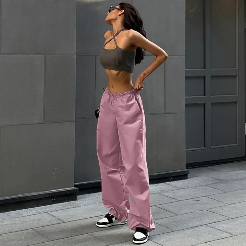 American street simple loose pants - Detail