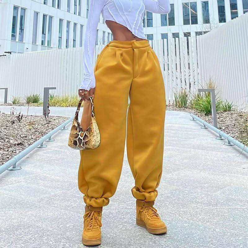 Elastic low waist casual bomb pants - Image 5