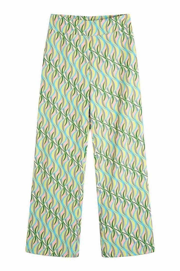 Printed flared trousers - Image 4