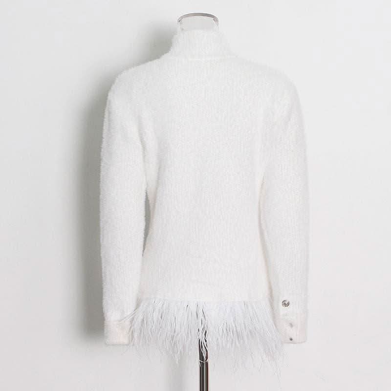 British style double-breasted seahorse hair short coat - Image 4