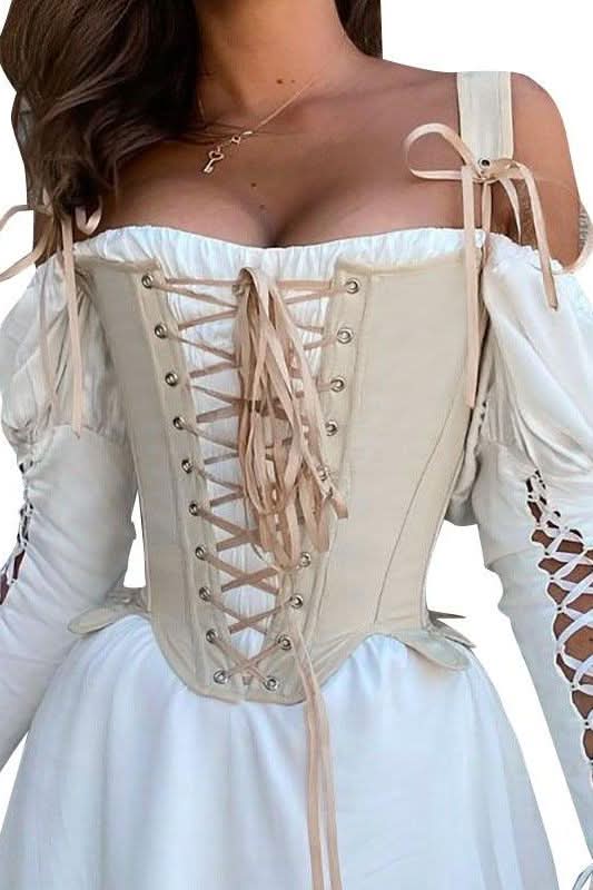 Lace Fishbone Corset - Side View