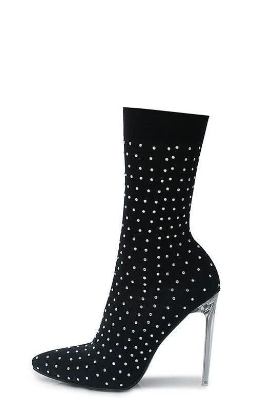 American rhinestone elastic high-heeled boots - Image 4
