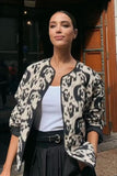 Animal print cotton jacket