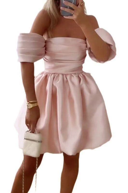 Feifei sleeve tube top fashion pleated dress - Image 6