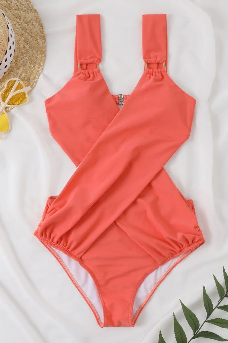 Thin hollow cross swimsuit - Detail