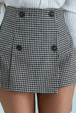 College style luxury classic houndstooth skirt - The Woman Concept