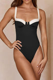 Elegant black & white swimsuit