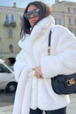 Rabbit fur imitation thickened warm coat