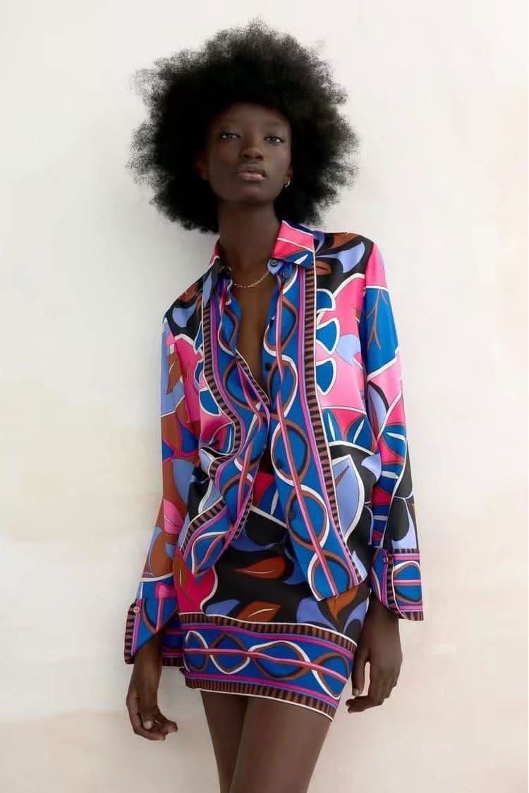 Printed drape suit 2 pieces - Image 5