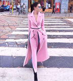 Mid-Length Pink Coat
