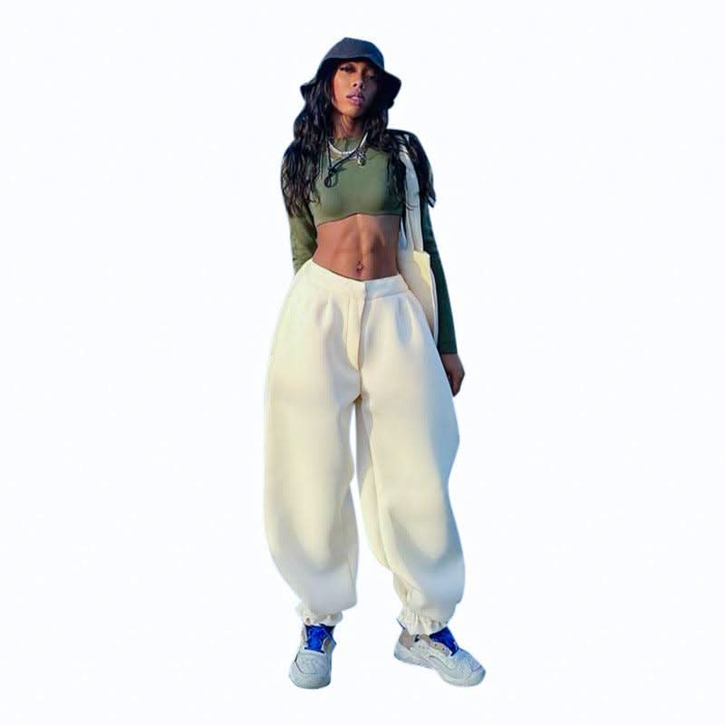 Elastic low waist casual bomb pants - Image 9