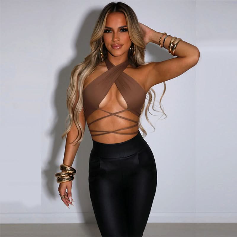 American strappy strapless top - Side View