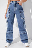 Loose Fit Cargo denim jeans