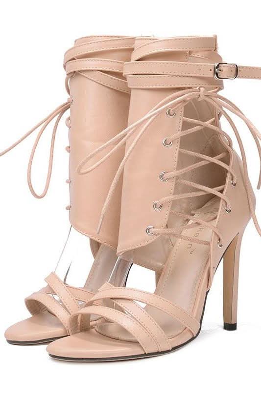 High-heel strap belt buckle sandals - Image 5