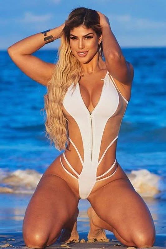 American mesh tight hip bodysuit - Image 5