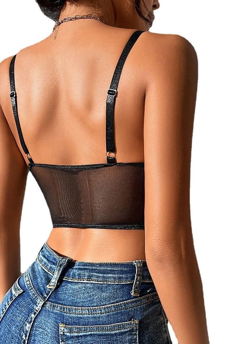 Chest wrapping ribbon hollow top - Image 5