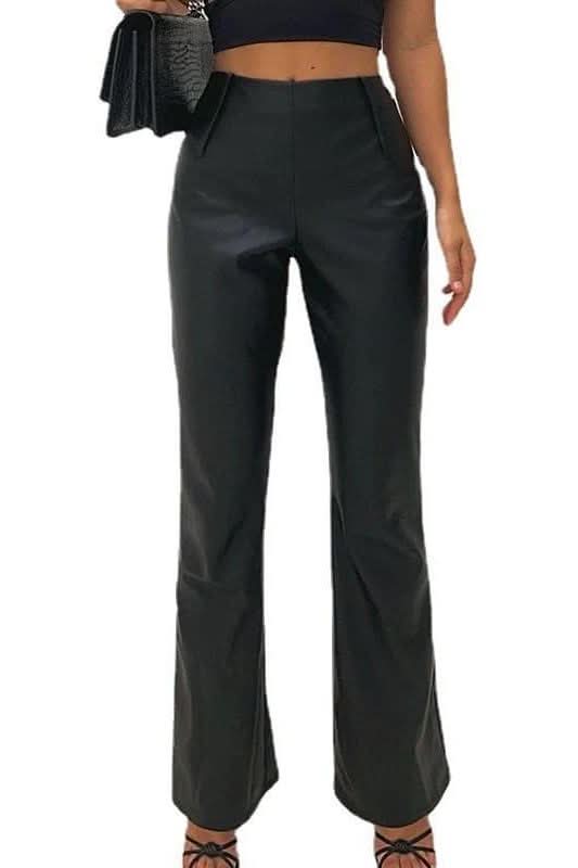 PU high waist flared pants - Image 5