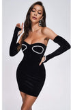 Slim Tight Bandeau Party Dress