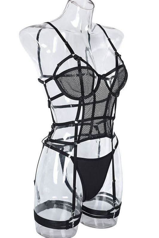 Lace mesh stitching slim intimate - Image 5