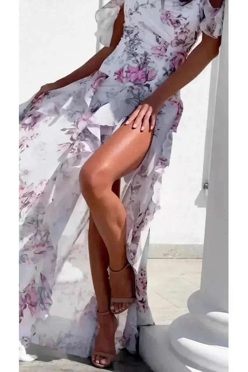 Loose long floral dress - Image 4
