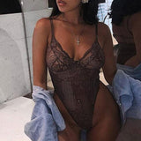 One Piece Transparent Lace Women Lingerie Sexy - the woman concept